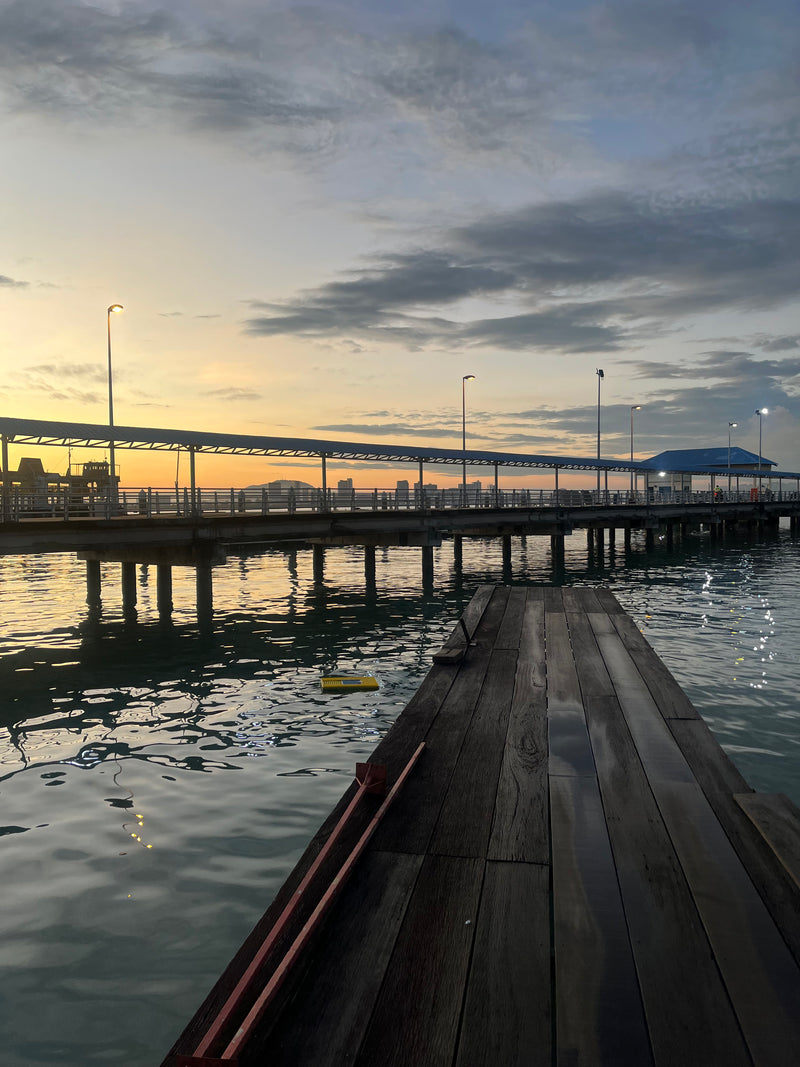 Zonsopkomst vanaf de Clan Jetties