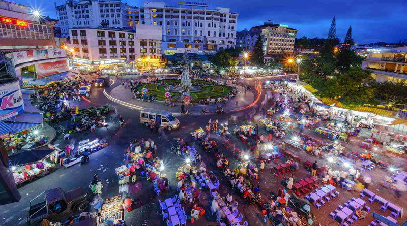 Der Nachtmarkt in Đà Lạt