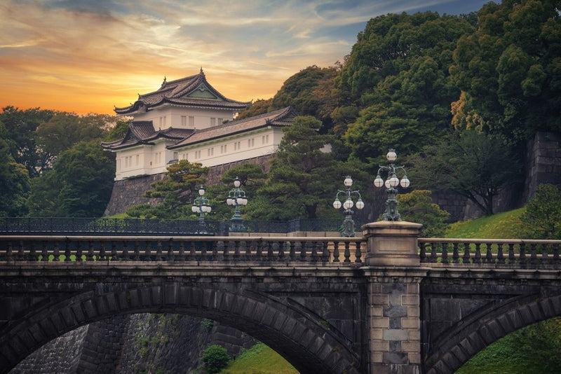 Sunset Kokyo Imperial Palace