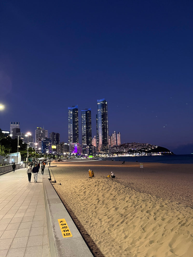 Haeundae Beach bei Nacht