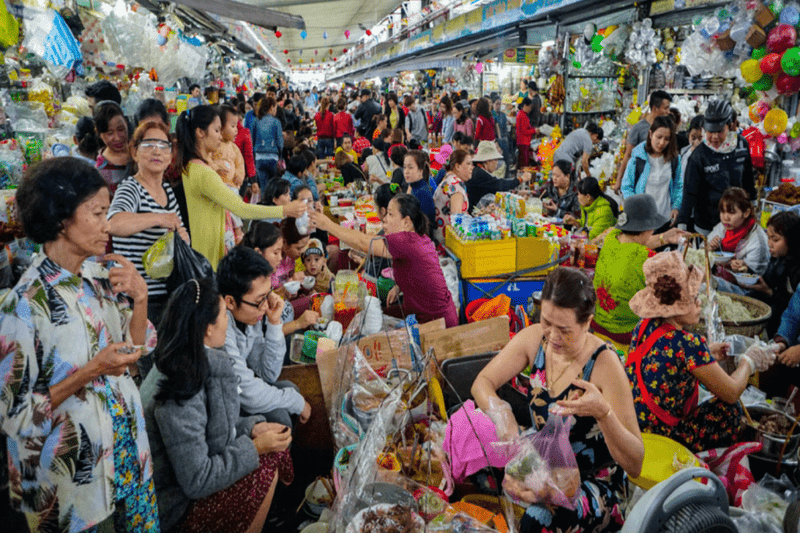 Organisiertes Chaos auf dem Han-Markt