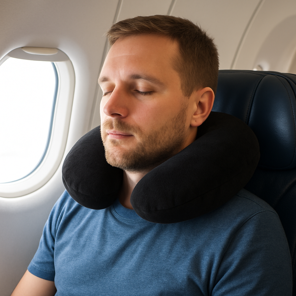 Legpack Opblaasbaar Nekkussen vliegtuig