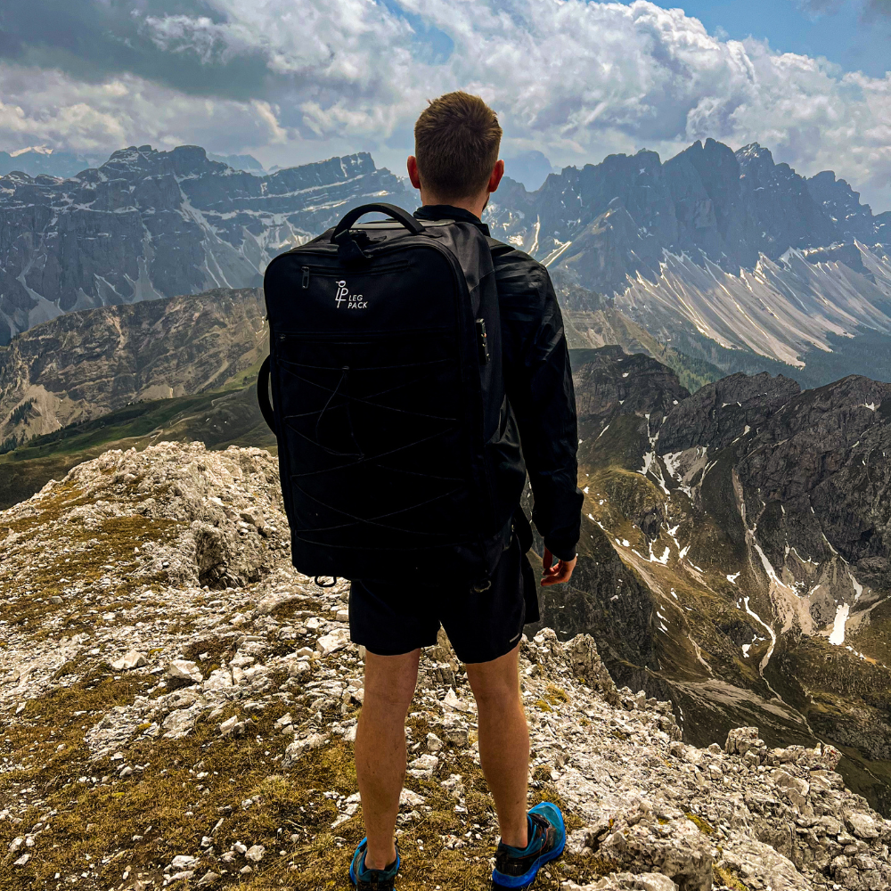 Legpack rugzak met wieltjes backpackmodus