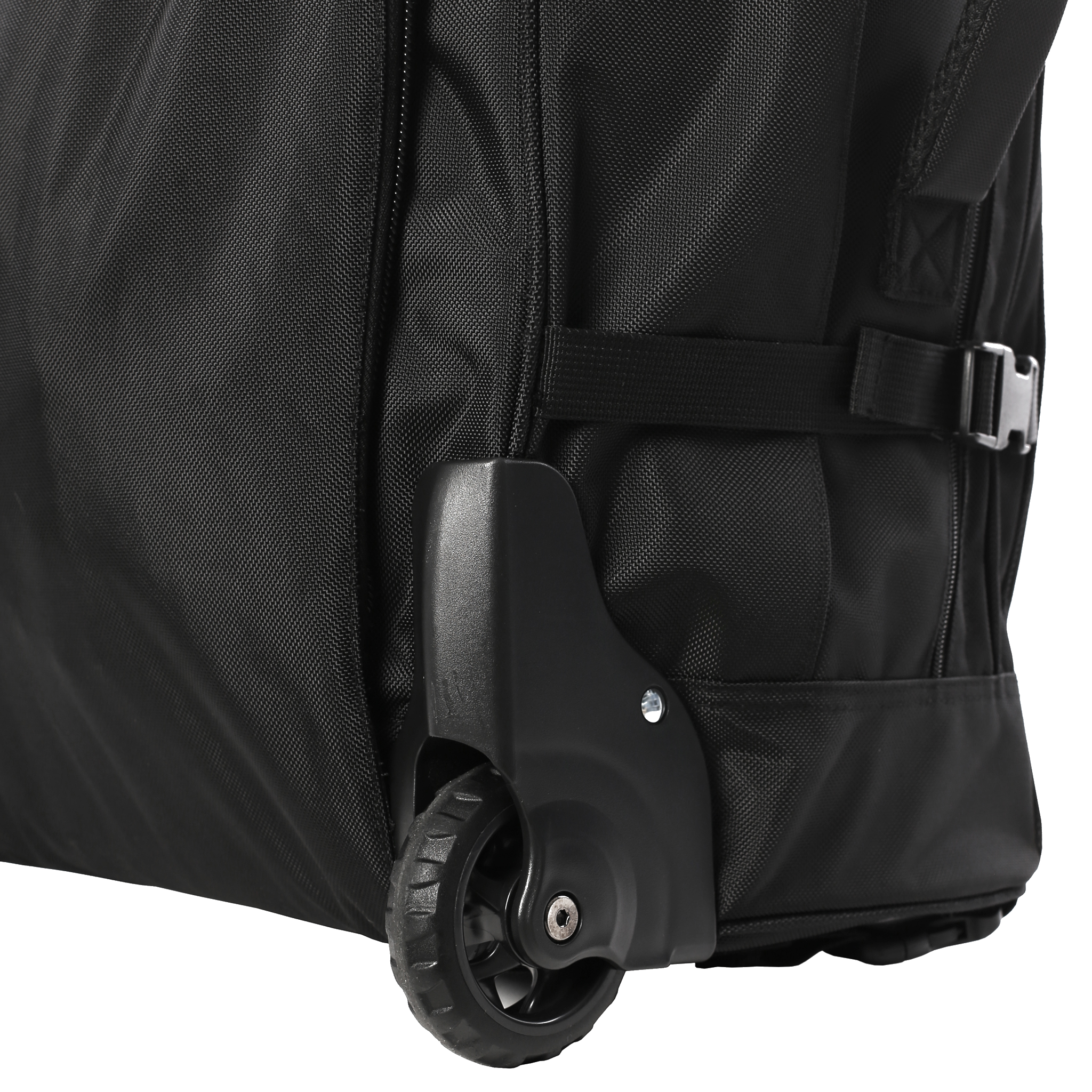 Legpack rugzak met wieltjes wiel detail