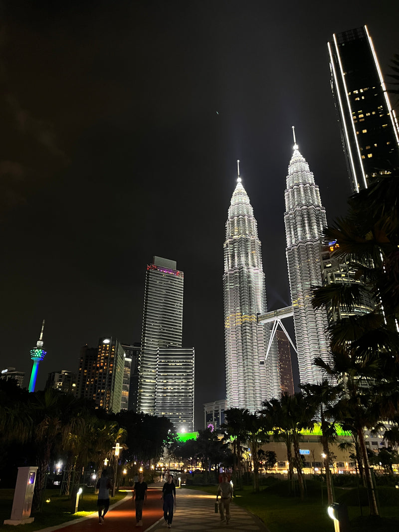 Uitzicht vanaf KLCC Park op de Petronas torens